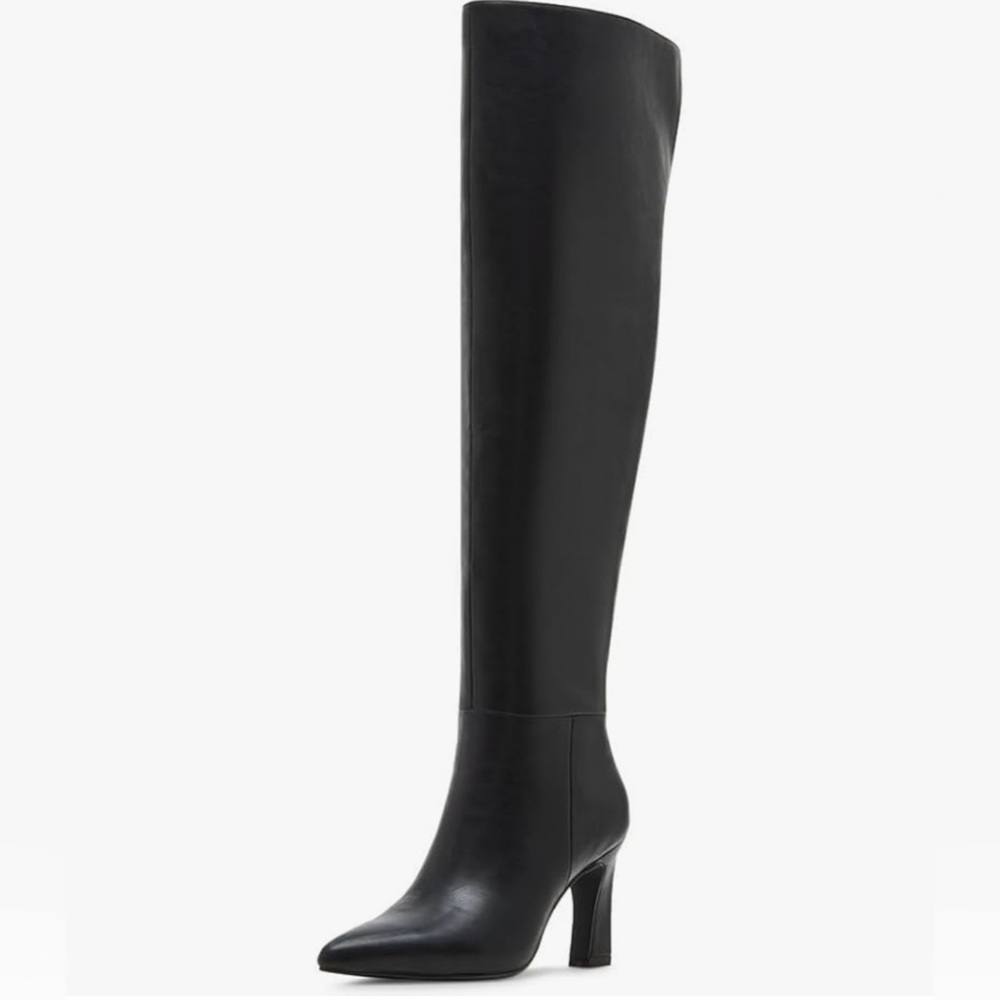 Madden Girl Sizzlee WIDE CALF black boot.  Size 6